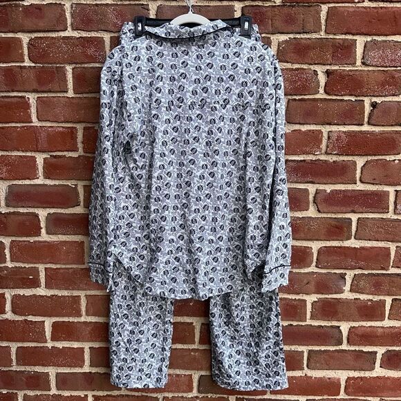 Rebecca Minkoff $159 Notch Collar Pajama Set large NWT - Picture 6 of 6